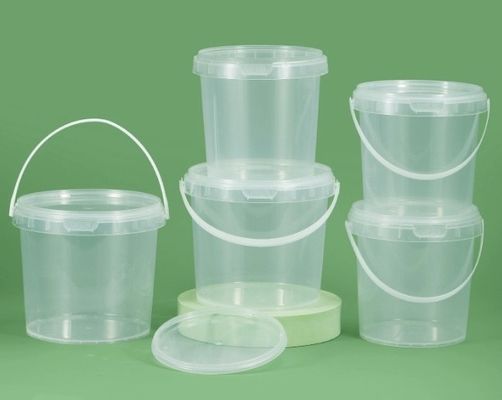 kualitas  BPA Free Plastic Food Bucket With Screw On Lid ISO9001 pabrik