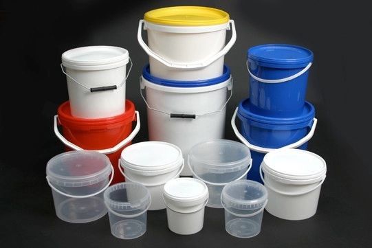 kualitas  1L 2L 3L 4L 5L 10LChemical Bucket With Lid Corrosion Resistant Big Round Plastic Buckets pabrik