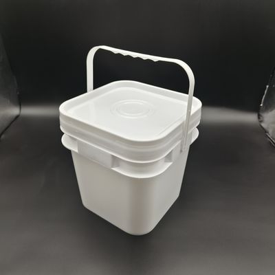 100% PP 2L 3L 5L 10L Square Shape Plastik Bucket Anti Fall Screen Printing