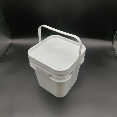 ODM OEM 10 Liter Square Plastik Ember Dengan Genggam Resistensi kimia