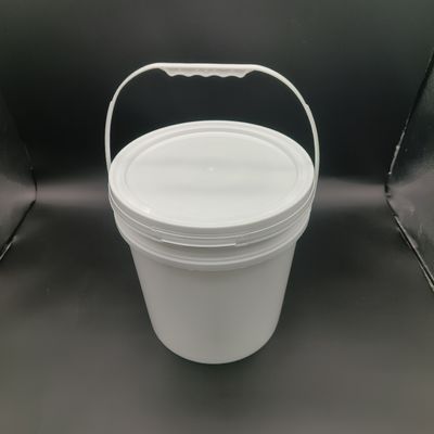 Bucket plastik PP bulat 5 galon Bucket polipropilena dengan pegangan logam