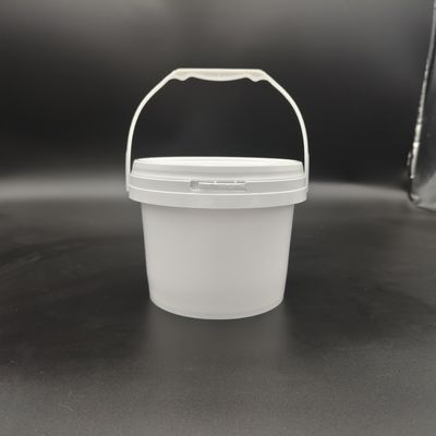 1L-25L PP Penghematan Makanan Ember Plastik Dengan Tutup IML Pencetakan