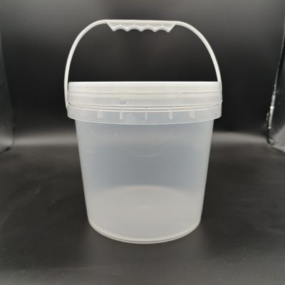 1L-25L Kontainer ember plastik bening dengan tutup tahan stres