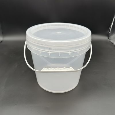 1L-25L Kontainer ember plastik bening dengan tutup tahan stres
