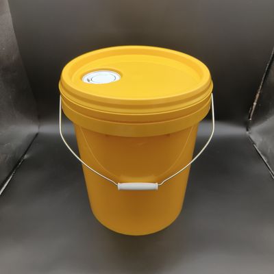 18L Industrial Lubricant Bucket dengan Nozzle Kuning Stackable 20L Plastik Bucket