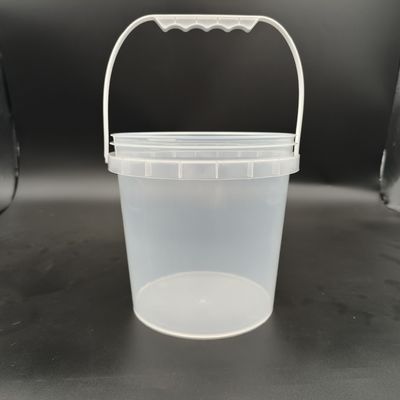 Resistensi kompresi transparent plastik ember bening plastik pantai ember dengan pegangan plastik