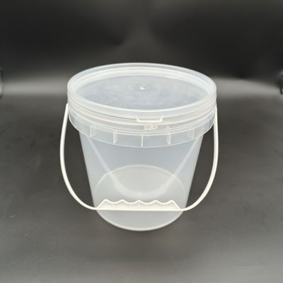 Resistensi kompresi transparent plastik ember bening plastik pantai ember dengan pegangan plastik