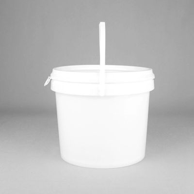Metal Handle Plastik Ember Makanan Dengan Tutup Untuk Freezer Safe