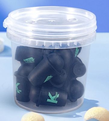 Metal Handle Plastik Ember Makanan Dengan Tutup Untuk Freezer Safe