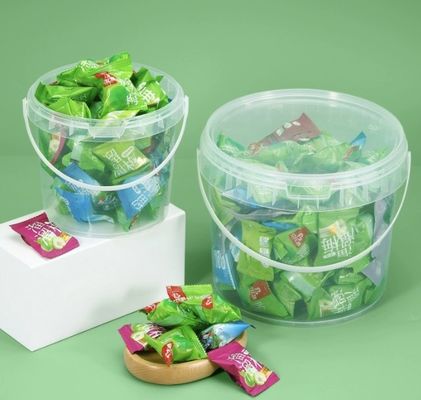 Dapur 20L Putih Plastik Ember Makanan Dengan Tutup Stackable