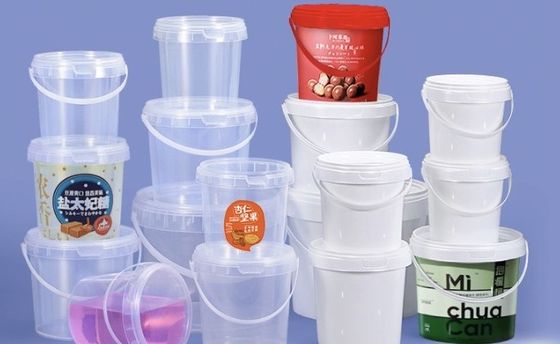 OEM ODM 5 galon Plastik Food Bucket Container Dengan Tutup