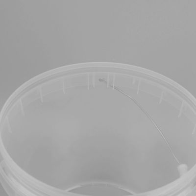ISO9001 20l transparent plastik ember dengan aplikasi transfer panas