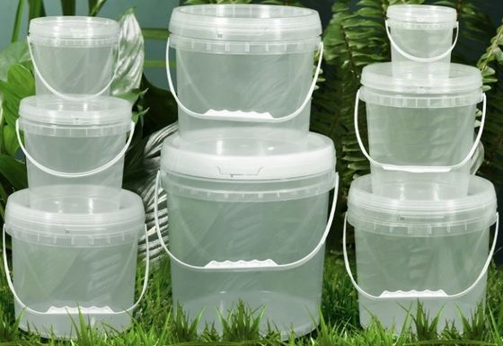 Customisable transparan Plastik ember Clear Storage ember OEM ODM