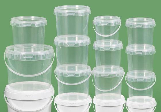 Customisable transparan Plastik ember Clear Storage ember OEM ODM