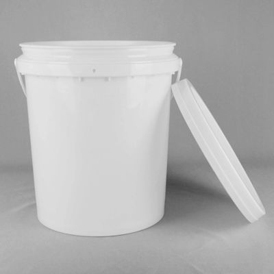 20 liter Ember Berkualitas Makanan Putih Dengan Tutup Bebas BPA Disetujui FDA