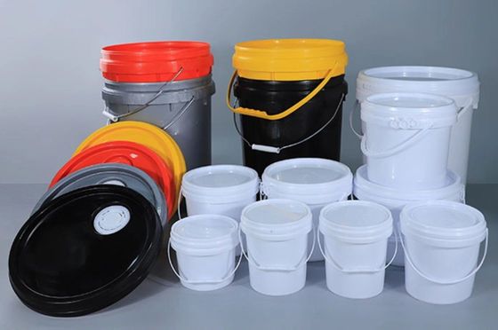 Daur ulang 5 Gallon Metallic Buil Cat Bucket Tutup Dengan Spout