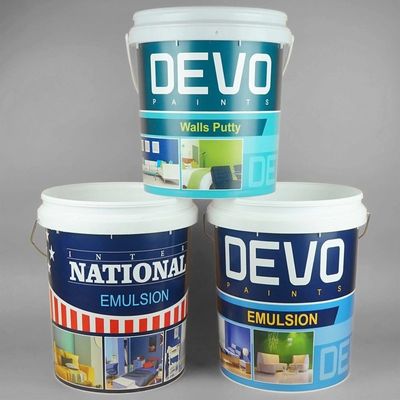 OEM ODM Lampu permukaan halus Bucket Plastik Dengan Tutup tahan UV