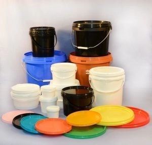 Kemantapan Kimia Tinggi 1 ~ 25 Liter Plastik Ember Dengan Tutup