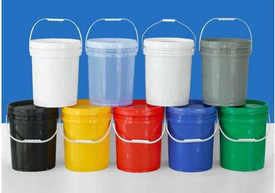 Custom Logo 20l Bucket Plastik Bulat Dengan Tutup Korosi Tahan