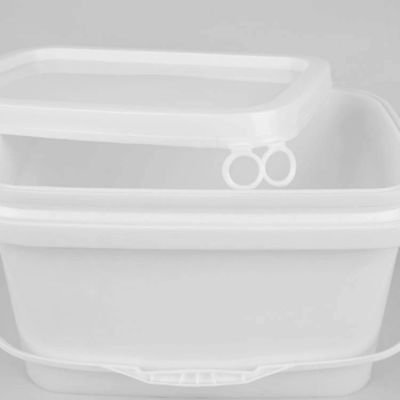 Ember penyimpanan alat berbentuk persegi 1-25L dengan nampan yang bisa dilepas