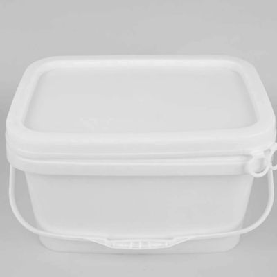 Pegangan Ergonomis 20L Ember Perlengkapan Persegi Dengan Tutup Tahan Karat