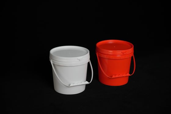 Airtight Leakproof IML Food Grade Dekorasi Ladded Round Bucket dengan Handle